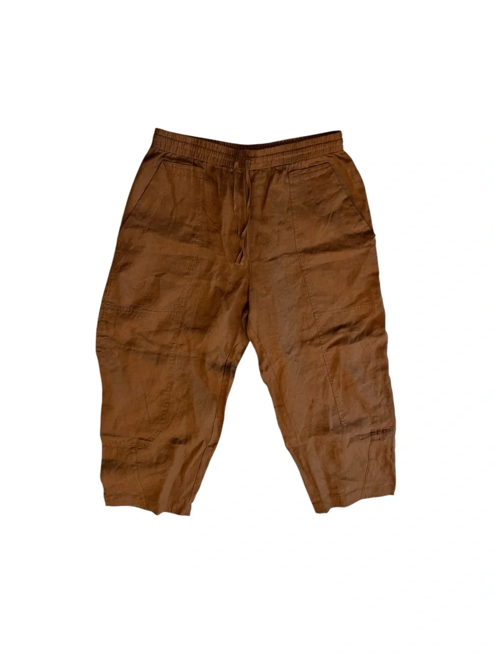 Banana Republic Wide-Leg Linen Pants in Brown
